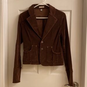 Brown corduroy blazer